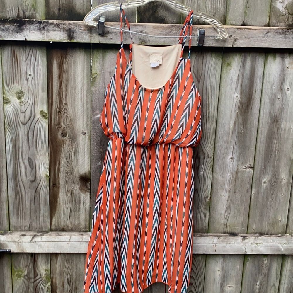 Day trip chevron dress sz. S